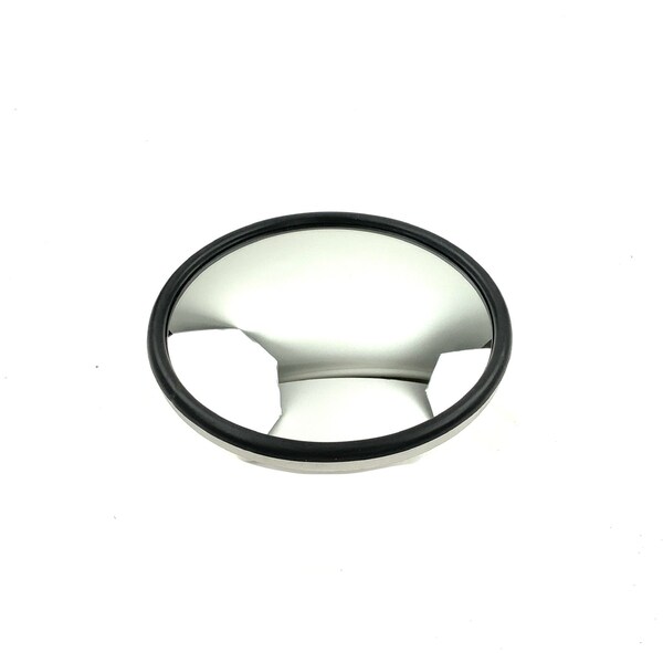Retrac Head, Mirror, Convex, 6In. Round, Center Mount, 953 Polished Stainless, W/5/16 Center Mount Ball 610191 - main